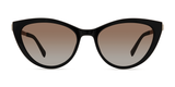 Ela - Black *With Polarized Sunglasses Clip-On*