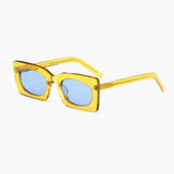 EDRA | YELLOW ACETATE - AZURE LENS - SILVER HARDWARE