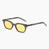 LO-FI | MOIRÉ ACETATE - YELLOW LENS  - SILVER HARDWARE