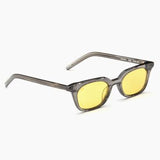 LO-FI | MOIRÉ ACETATE - YELLOW LENS  - SILVER HARDWARE